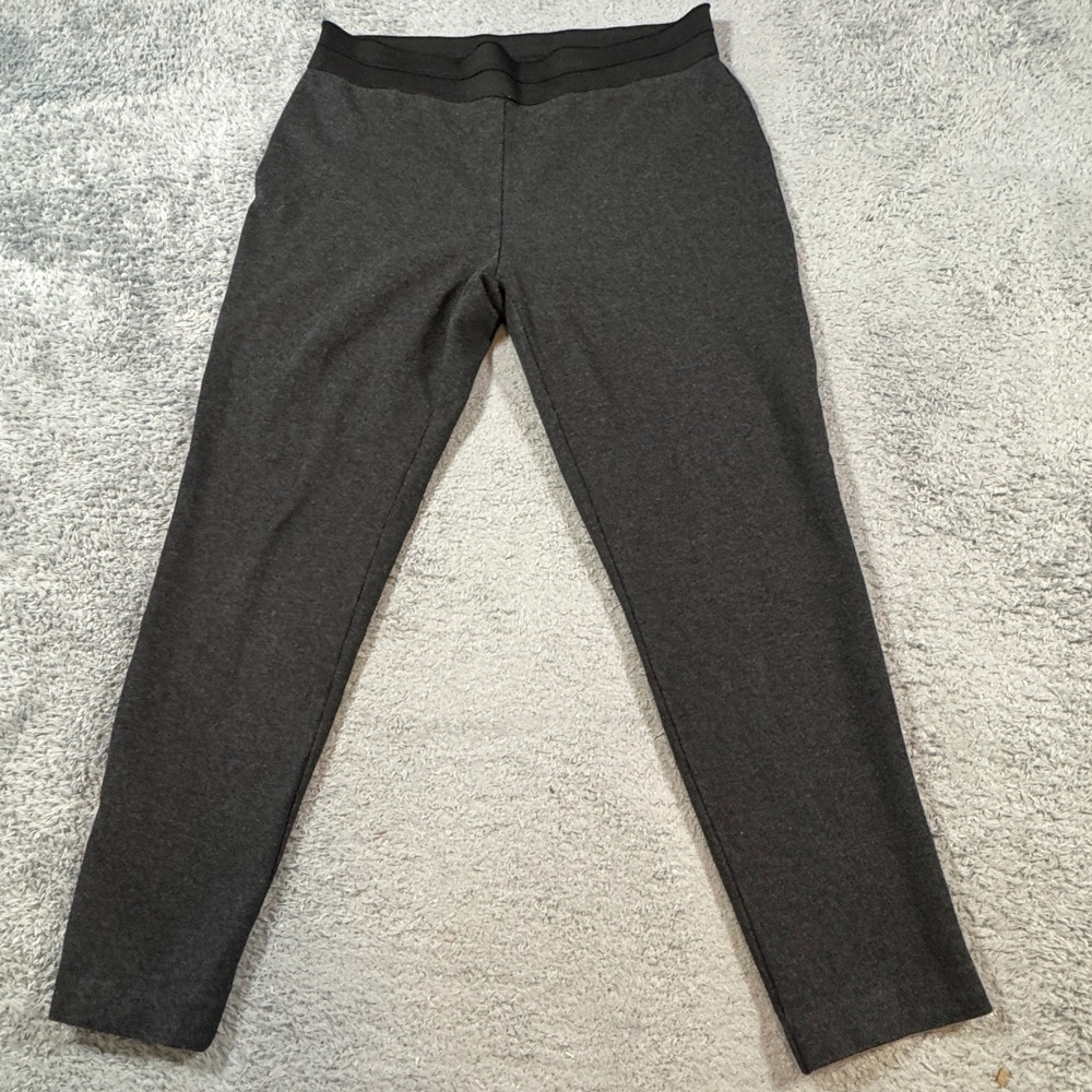 Jones New York Womens XL Pull On Pants Gray Stretch Comfort